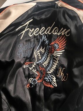 Topman, reversible varsity bomber jacket, Medium